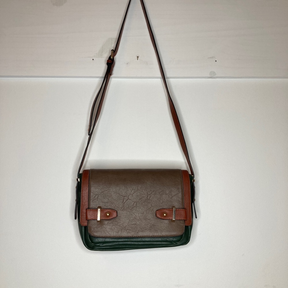 MMS Colourblock vegan leather handbag